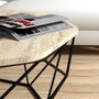 Hanah Home Mesa de centro Diamond Travertino